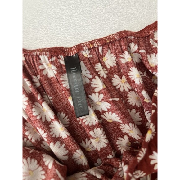 Nevena RAE women’s dress Floral 2X Sleeveless Smocked Waist Layered Pullover - Picture 7 of 15